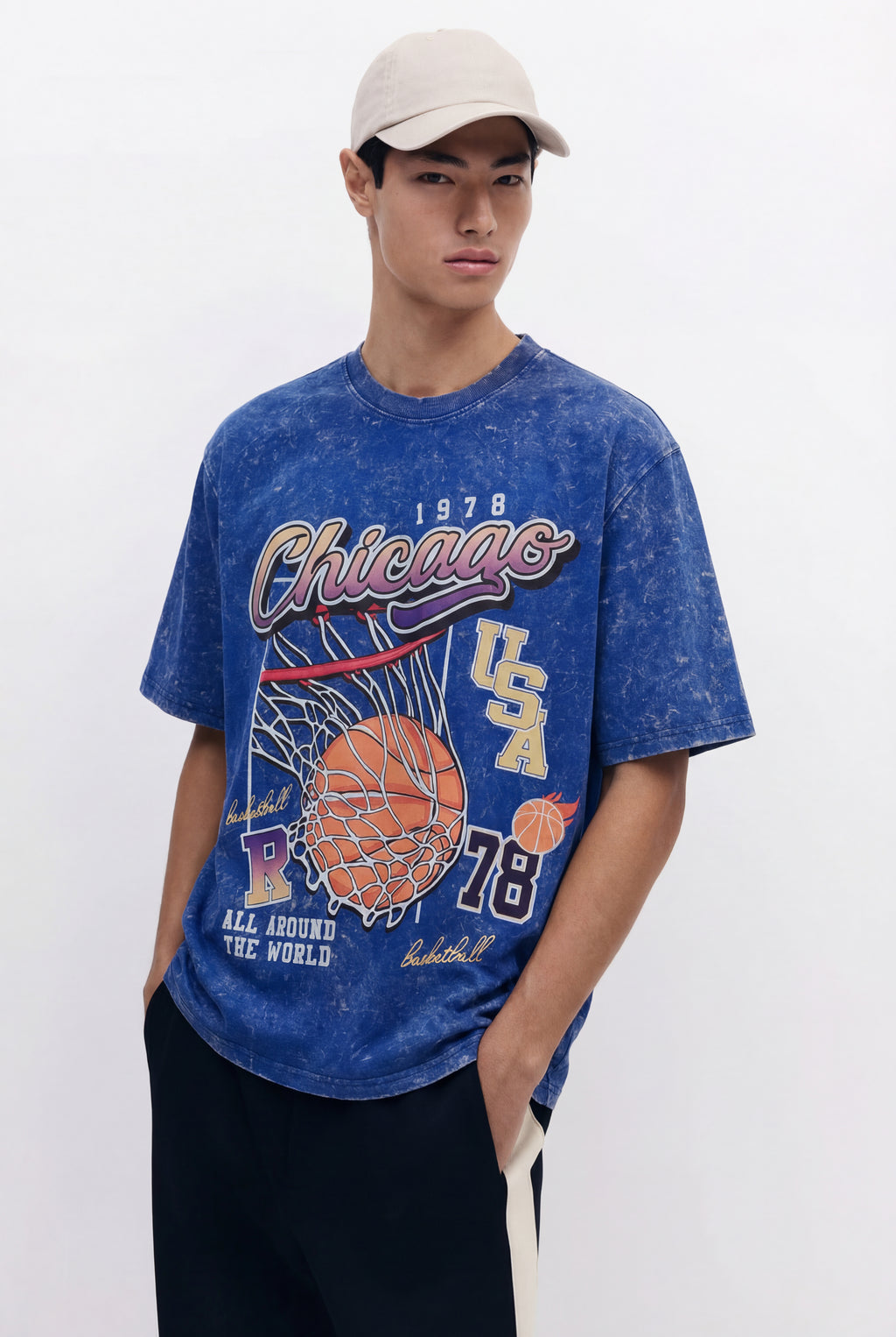Chicago Basketball Oversized Tshirt