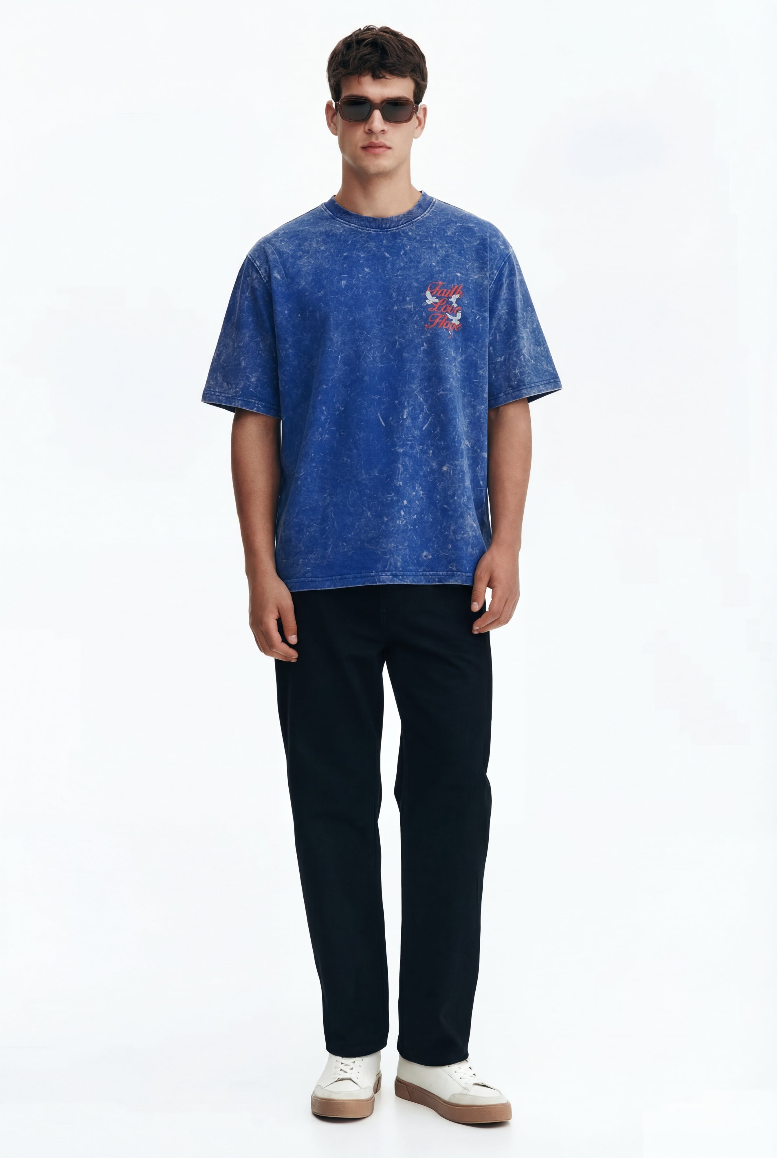 Hope Blue Oversized Tshirt