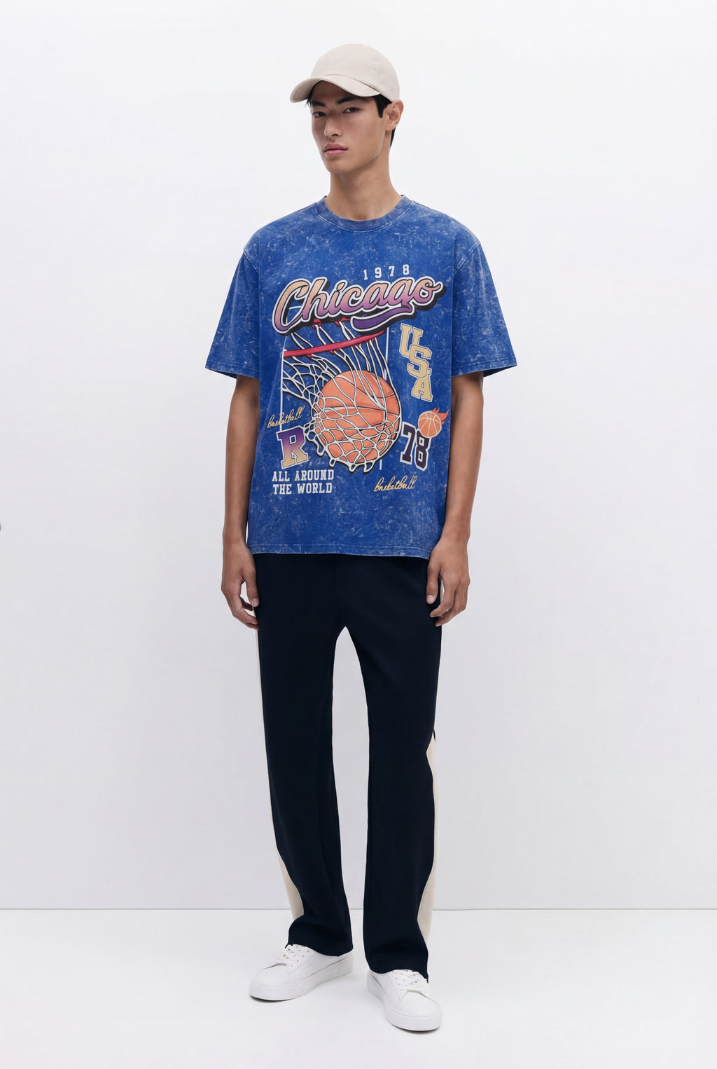 Chicago Basketball Oversized Tshirt