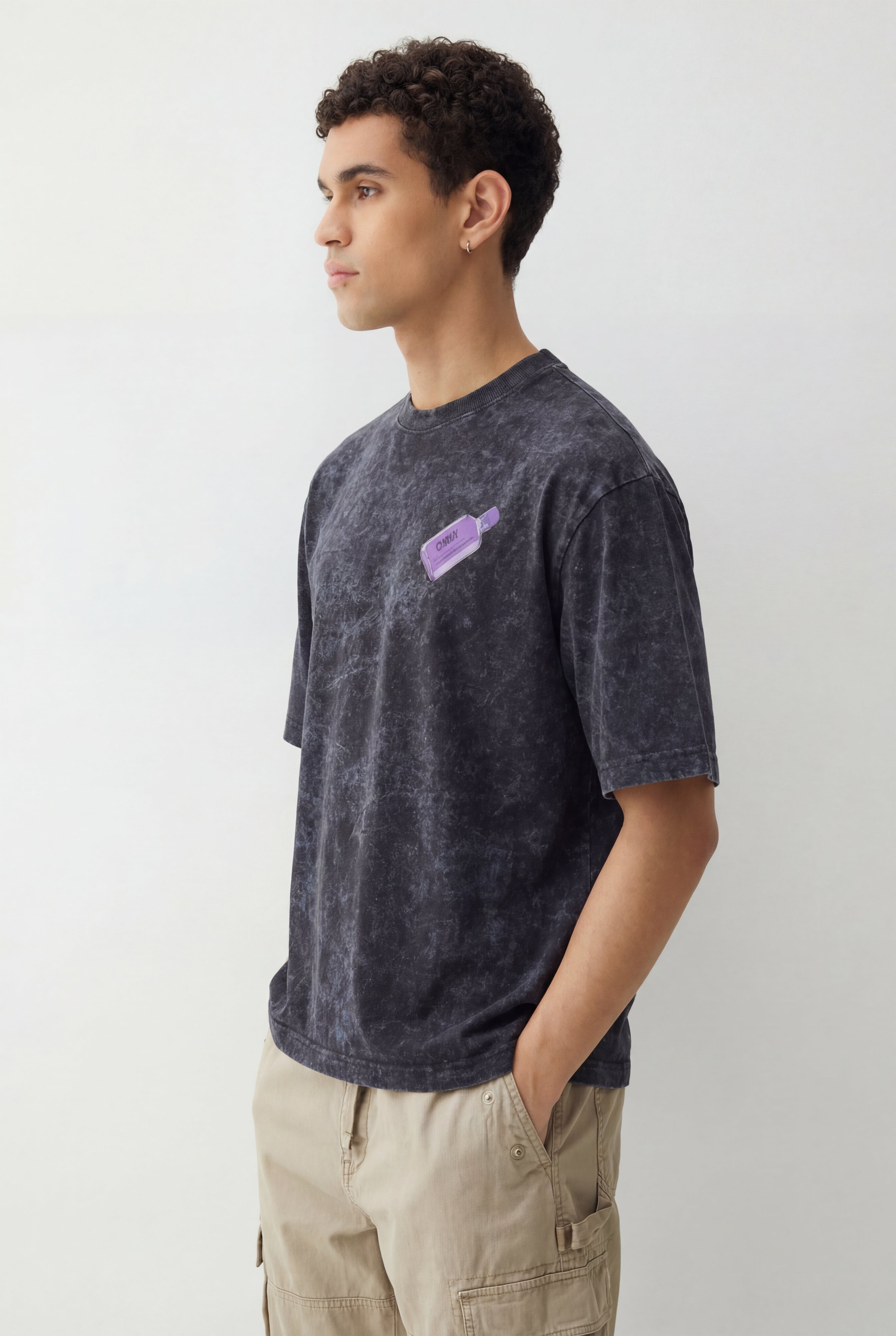 OMW Luxury Bottle Black Oversized Tshirt