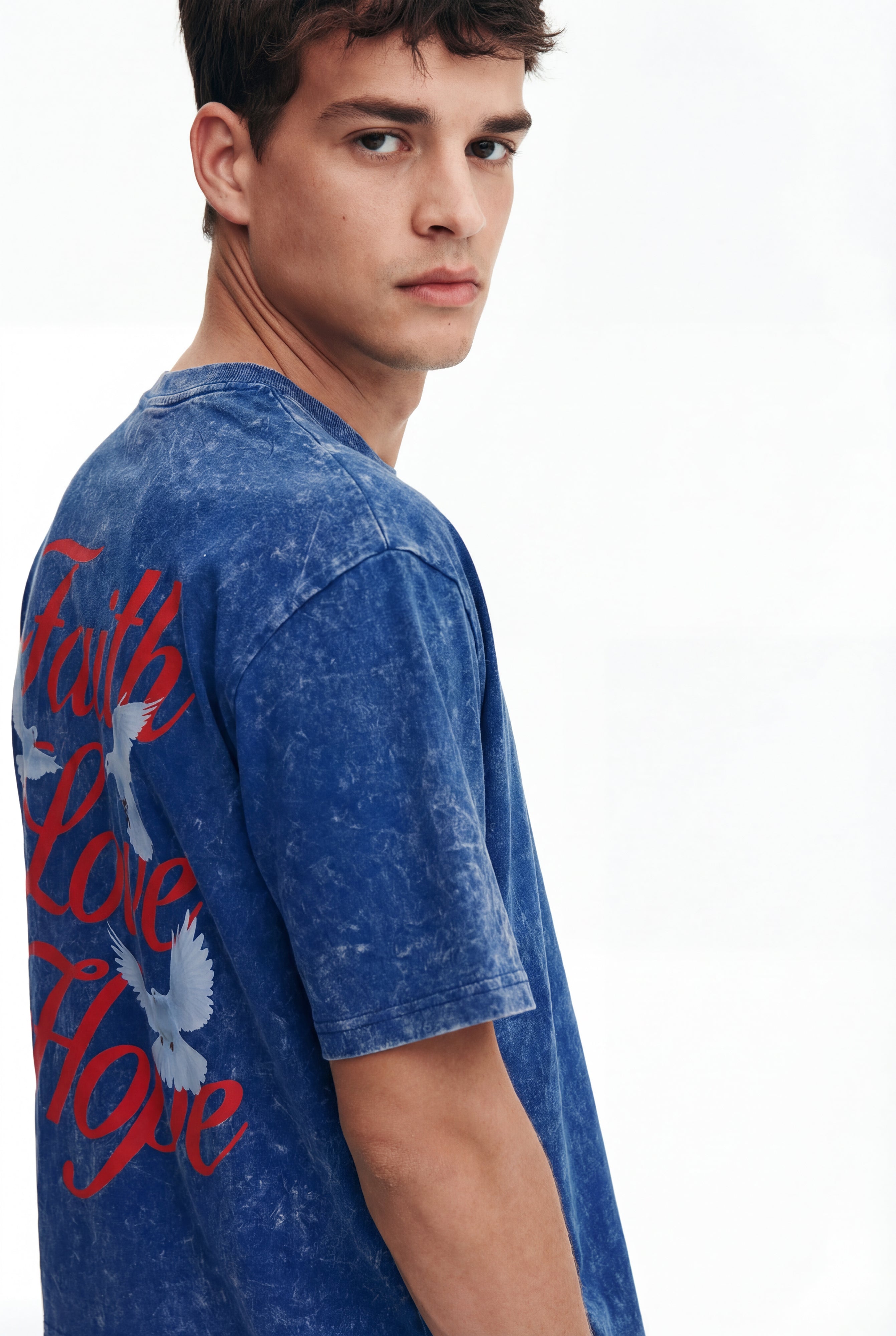 Hope Blue Oversized Tshirt