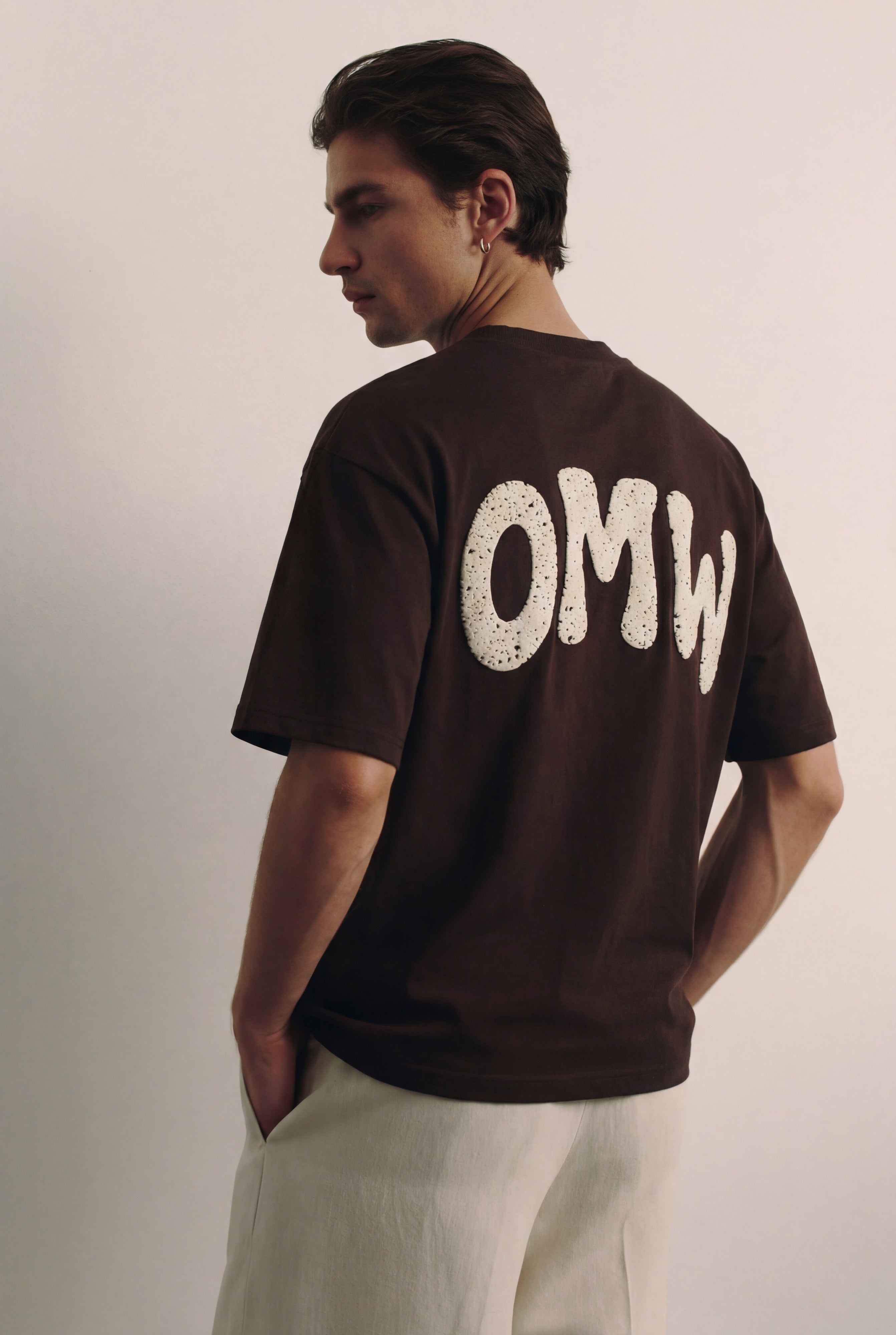 BROWN OVERSIZED TEE