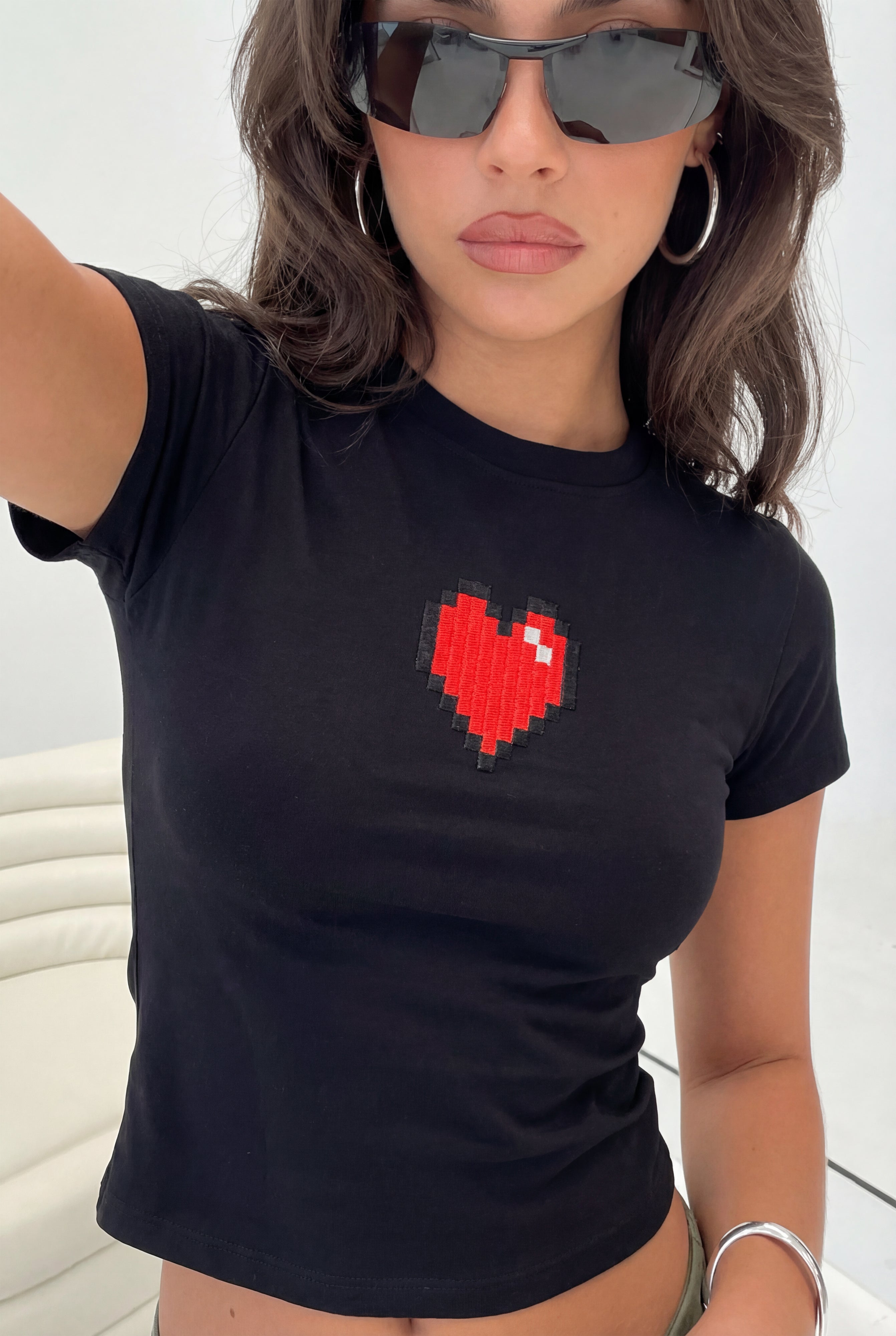 PIXEL HEART TEE