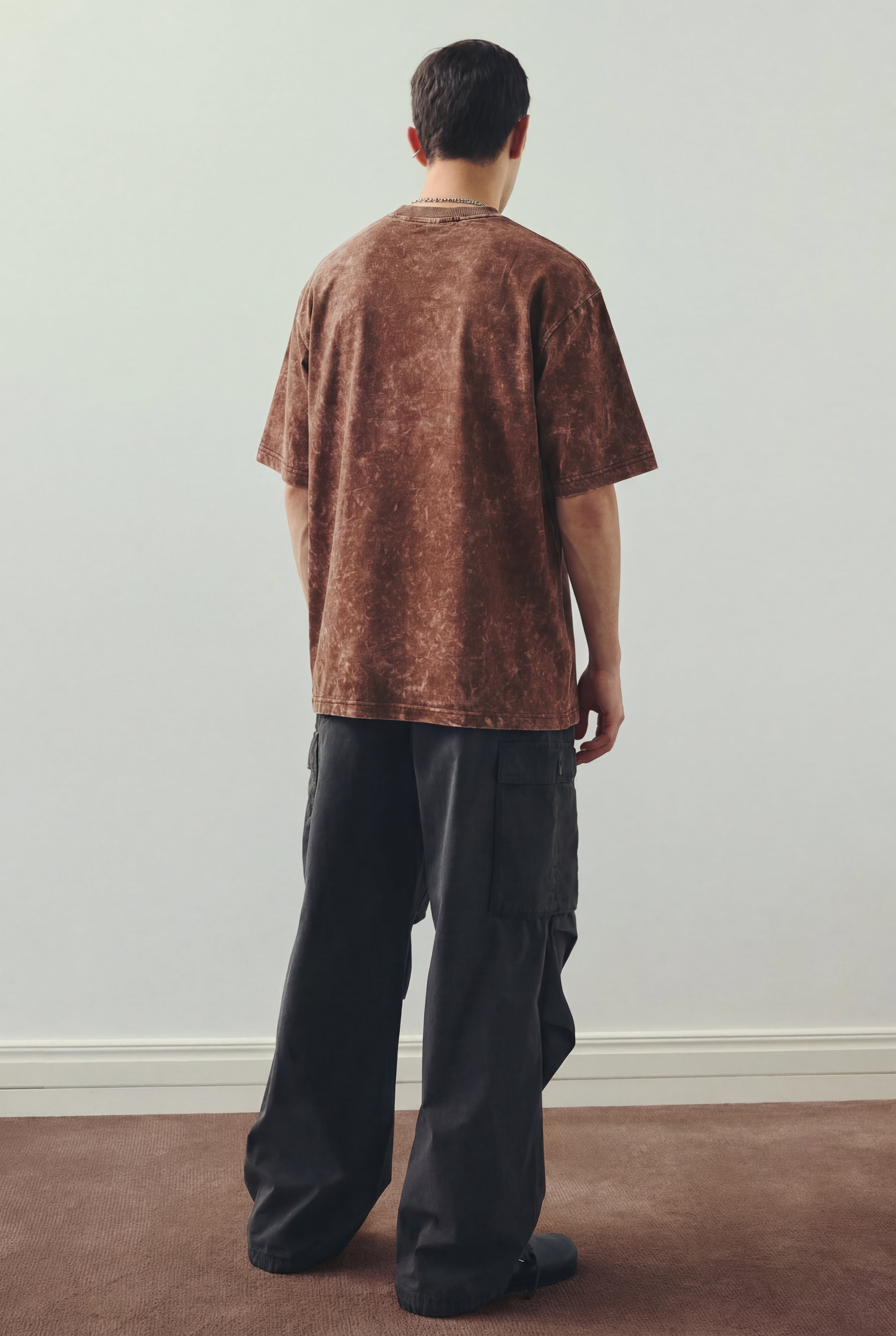The Chicago Basketball Brown Oversized Tshirt